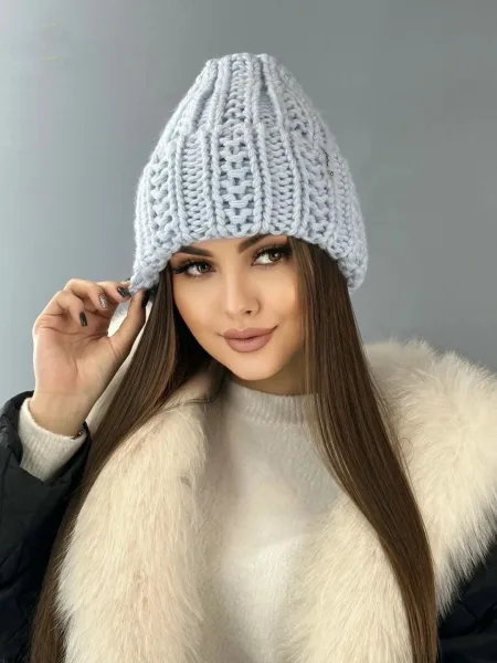Шапка с подкладкой из смеси шерсти и акрила — фото 11