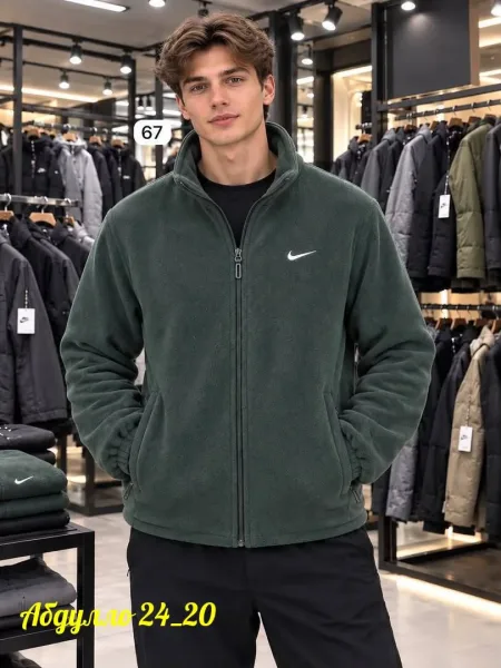Флисовая куртка с мехом Nike — фото 2