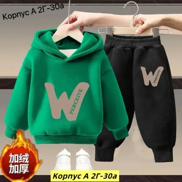 Костюм двойка из двухнитки с начесом, подходит для повседневной носки — фото 8