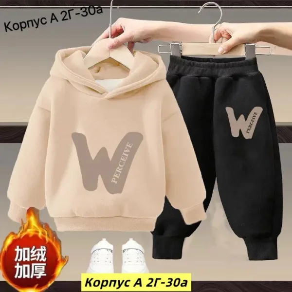 Костюм двойка из двухнитки с начесом, подходит для повседневной носки — фото 13
