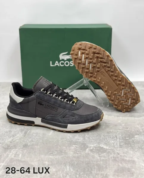 Кроссовки мужские LACOSTE из натуральной замши — фото 1