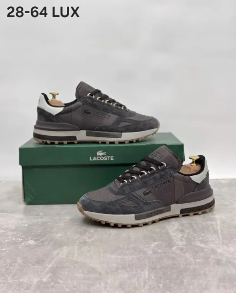 Кроссовки мужские LACOSTE из натуральной замши — фото 12