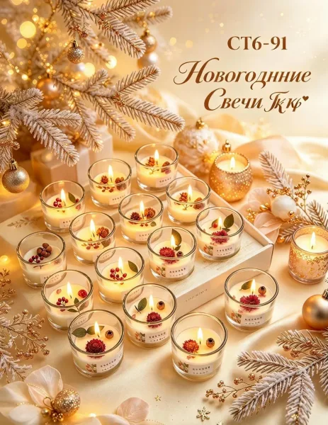 Новогодние свечи ароматный — фото 3