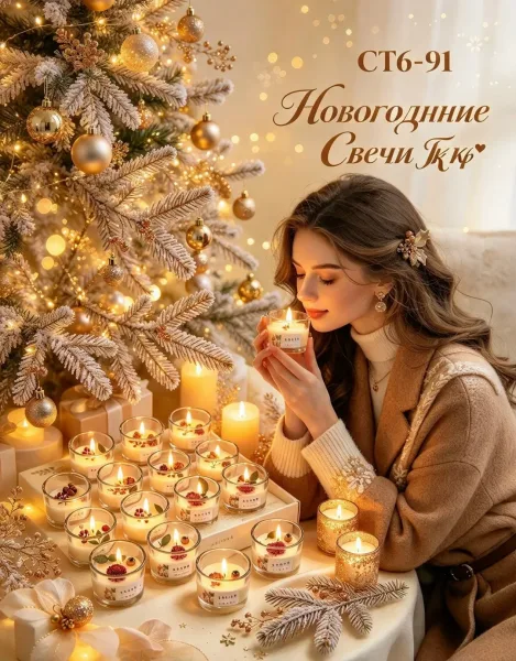 Новогодние свечи ароматный — фото 7
