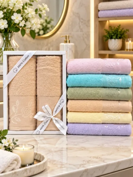 Набор полотенец хлопок — фото 7