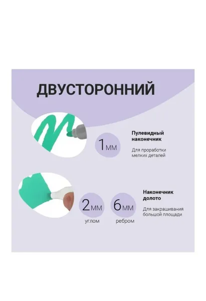 Массажер Набор двусторонних маркеров для скетчинга 80цв — фото 3