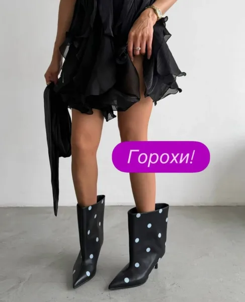 Туфли G-G кожаные — фото 5