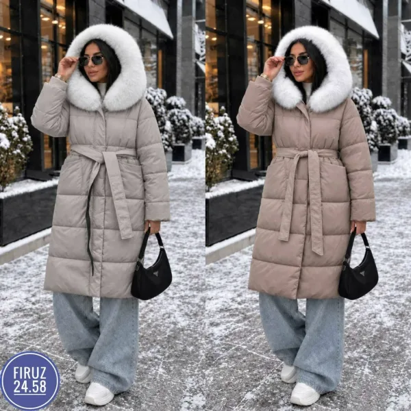 Зимняя куртка двухсторонняя съемный мех — фото 2