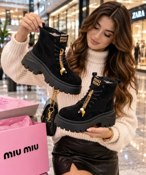 Miu-Miu Ботинки на Зима — фото 12