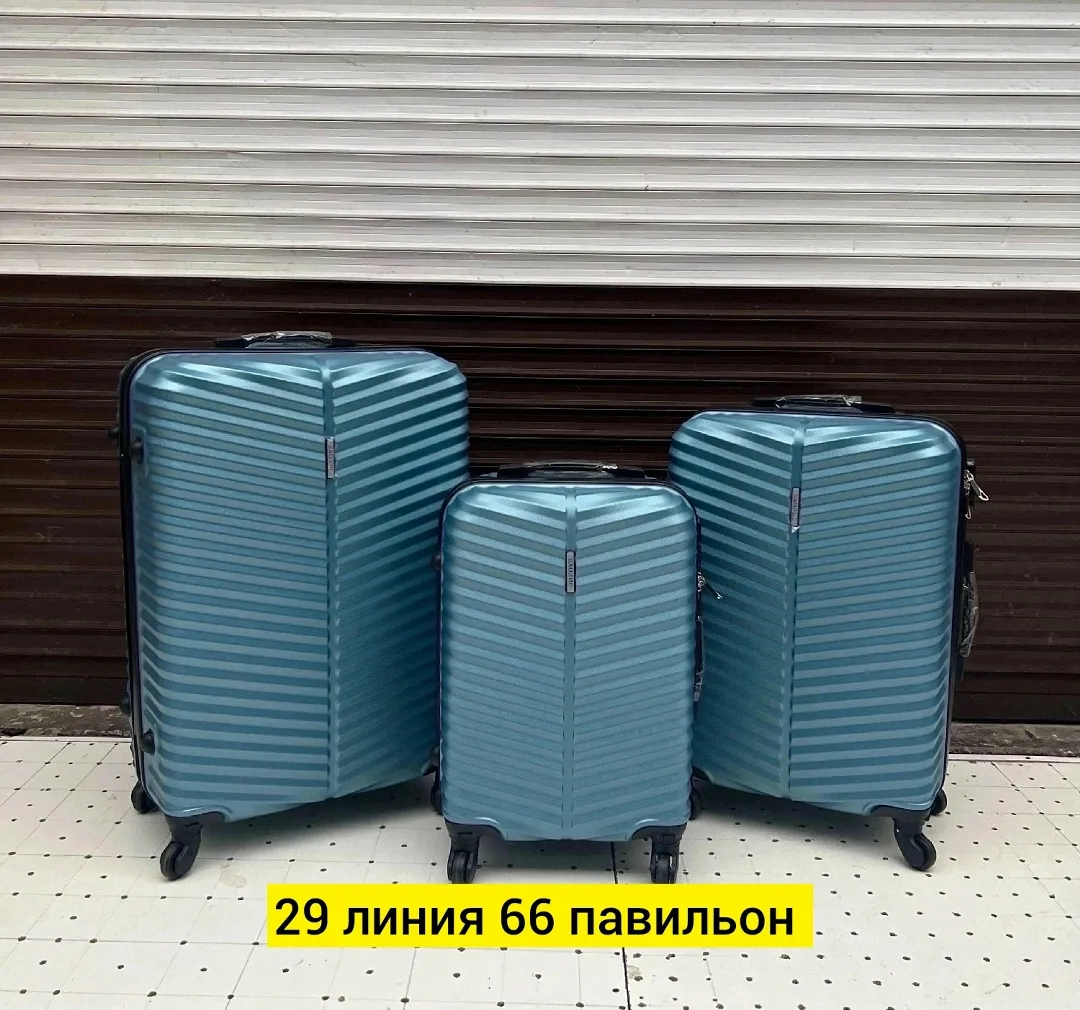 Набор из трёх чемоданов из прочного противоударного поликарбоната — фото 2