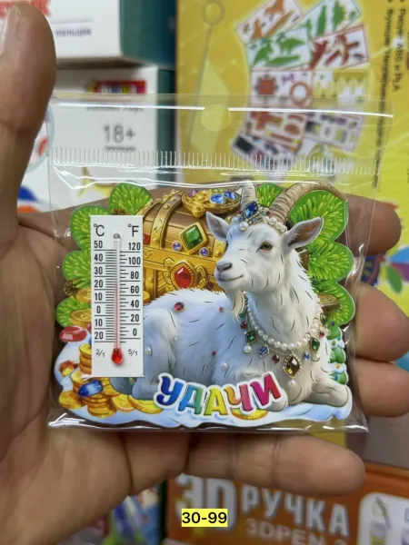 Новогодняя магнитная игрушка из пластика — фото 6