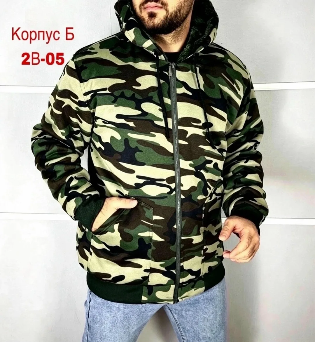 Мужская куртка с искусственным мехом — фото 2