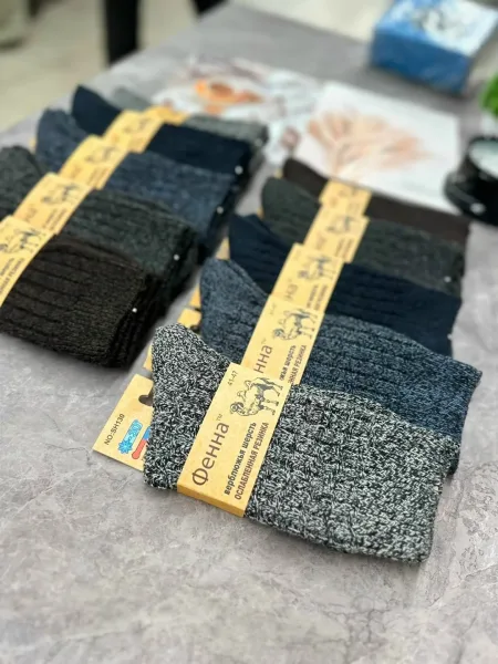 Мужские термо носки из верблюжьей шерсти и хлопка — фото 4