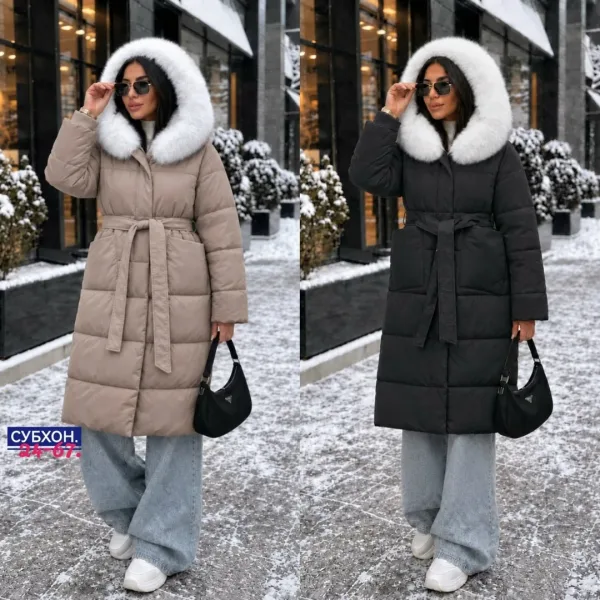 Зимняя куртка двухсторонняя съемный мех — фото 1