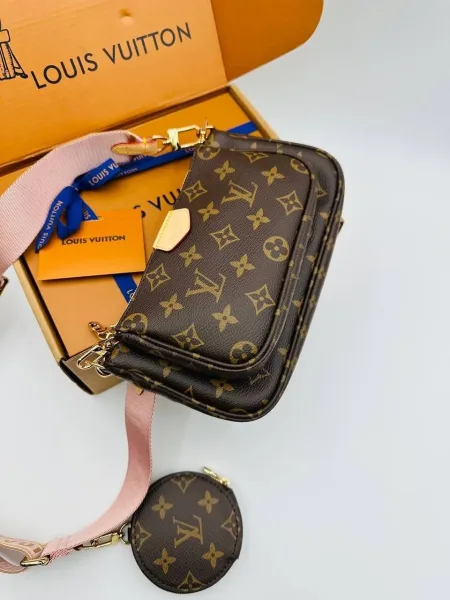Кошелёк-портмоне Louis Vuitton из ткани Садовод 23/109 — фото 7