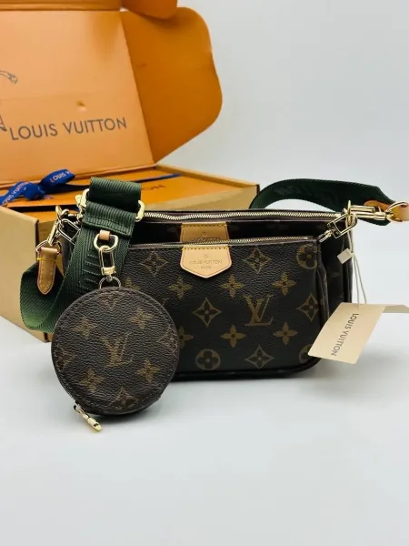Кошелёк-портмоне Louis Vuitton из ткани Садовод 23/109 — фото 12