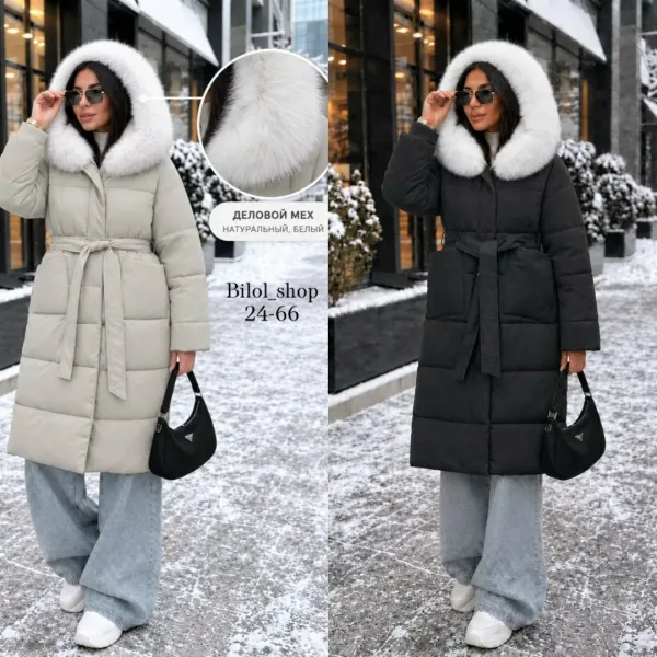 Зимняя куртка двухсторонняя съемный мех — фото 3