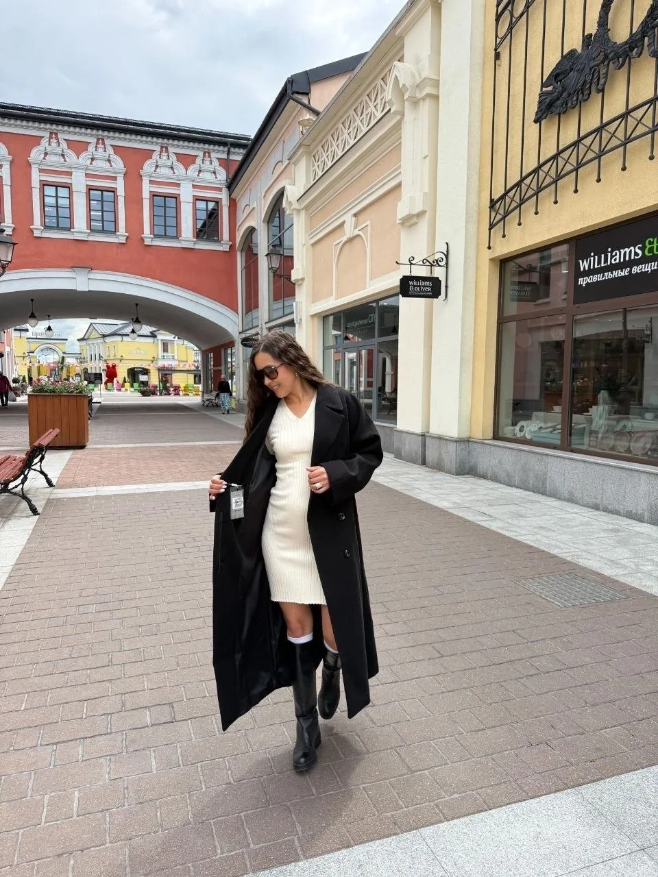 Пальто длинное классика Чёрный — фото 2