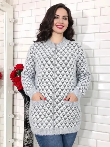 Кофта из ткани травка — фото 12
