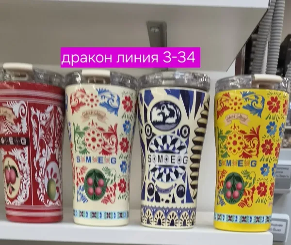 Термокружка объёмом 0.550 литра из нержавеющей стали с вакуумной изоляцией