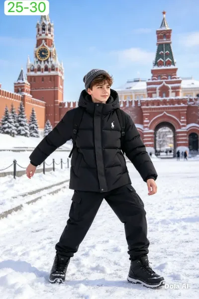 Куртка зимняя с флисовой подкладкой — фото 14