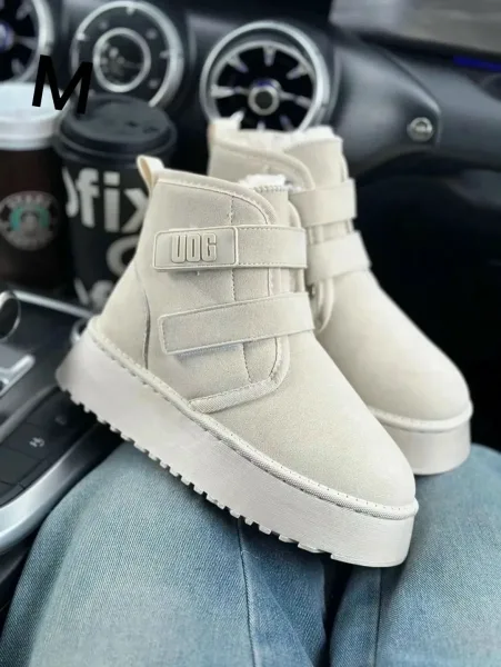 Угги женские UGG ПЛАТФОРМЕ НА ЗИМУ, сетка — фото 4