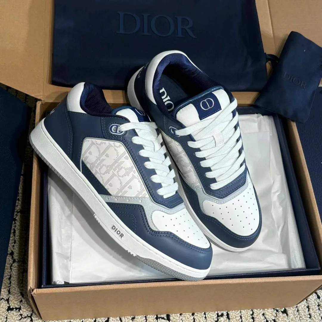 Кроссовки Dior B27 тёмно-синие — фото 1