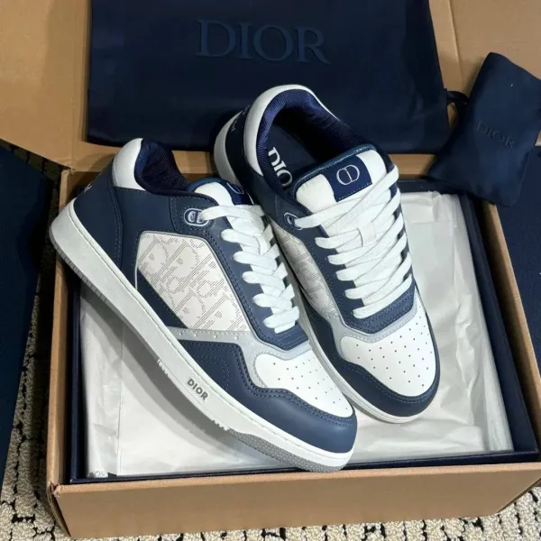 Кроссовки Dior B27 тёмно-синие — фото 1