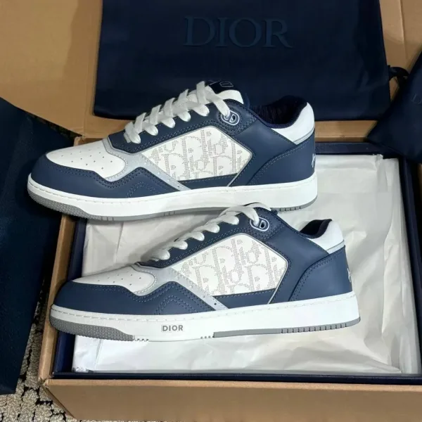 Кроссовки Dior B27 тёмно-синие — фото 14