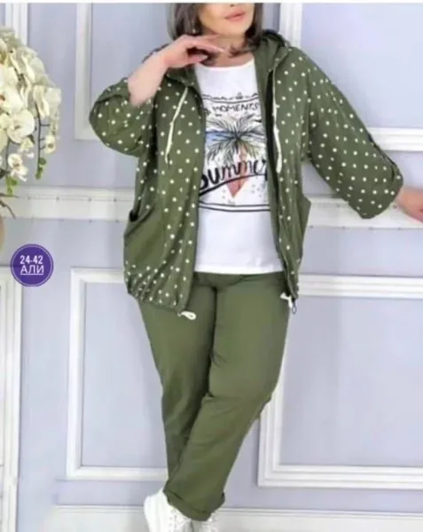 Костюм тройка из трикотажа — фото 11