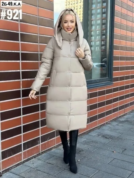 Куртка зимняя Эка кожа — фото 8