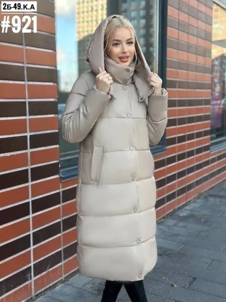 Куртка зимняя Эка кожа — фото 11