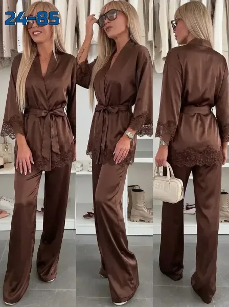 Элегантный костюм из роскошного шёлка Armani с изысканным кружевом — фото 2