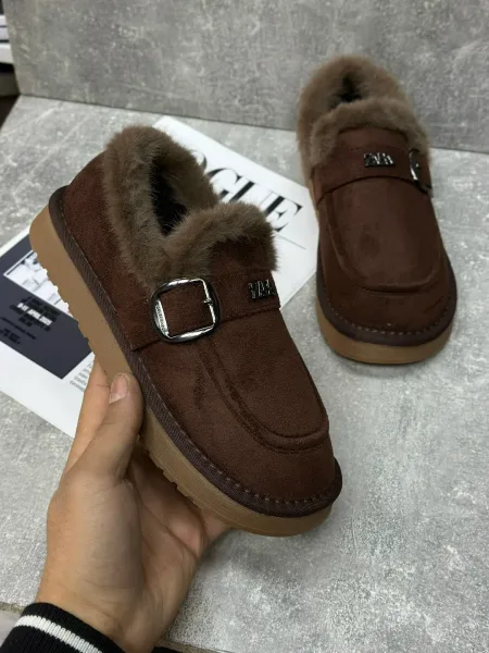 Лоферы из натуральной замши с подкладкой из натуральной овчины — фото 3