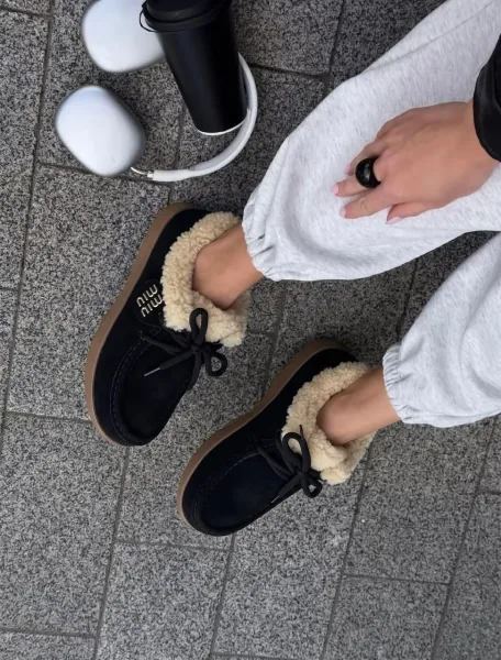 Лоферы Miu-Miu зимние — фото 33