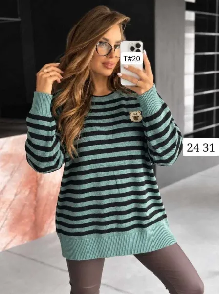 Тёплый вязаный свитер из кашемира — фото 6