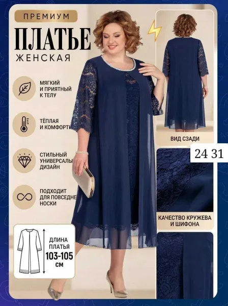 Платья Ткань гипюр подкладка — фото 4