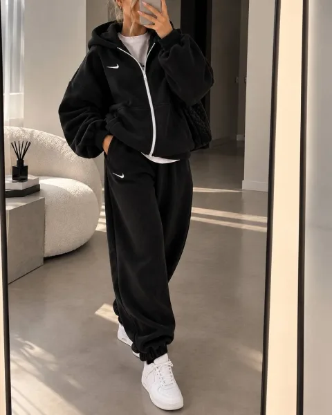 Женский костюм с вышивкой Nike из двухстороннего флиса — фото 4
