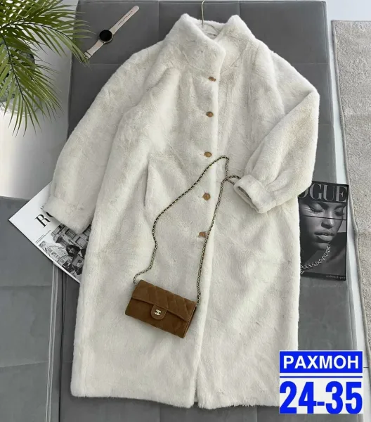 Пальто женская искусственная - отлично садится на любую фигуру, подчеркивает силуэт — фото 6