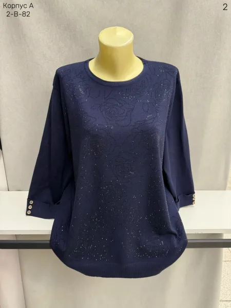 Женский свитер из 80 хлопка и 20 эластана 80 COTTON, 20 ELASTANE — фото 12