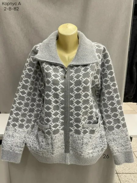 Женский кардиган из смесового материала с содержанием хлопка — фото 7