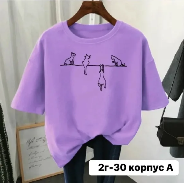 Женская футболка из состава 90 хлопок — фото 6