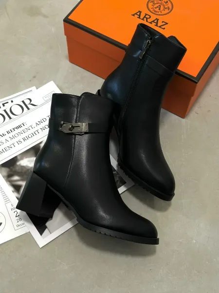 Ботинки зимние HERMES из натуральной шерсти — фото 3