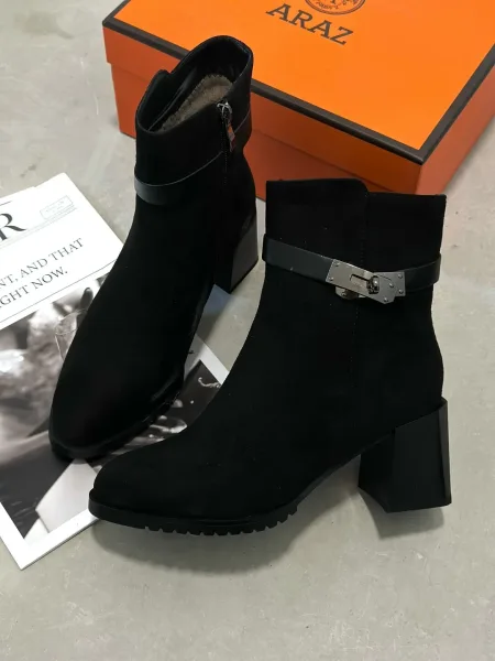 Ботинки зимние HERMES из натуральной шерсти — фото 8