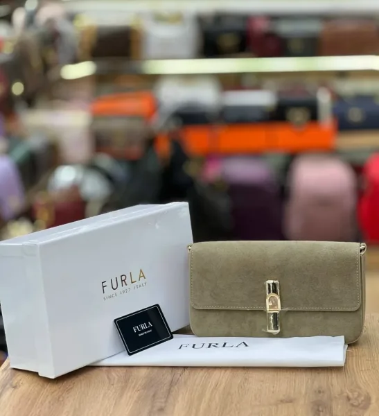 FURLA сумка из натуральной замши — фото 1