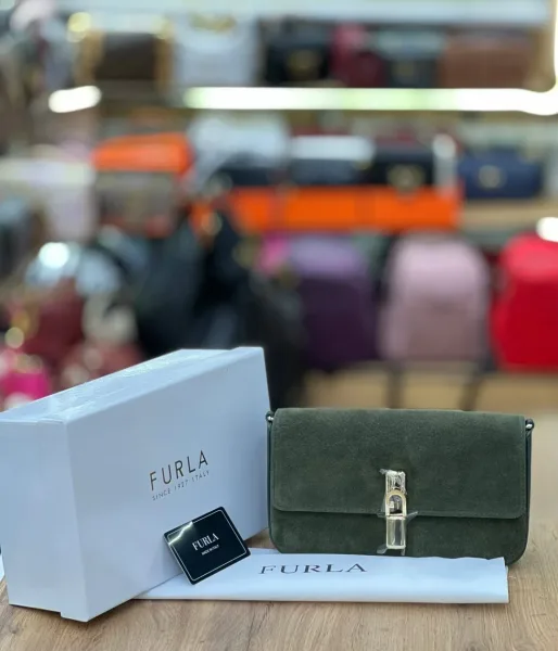 FURLA сумка из натуральной замши — фото 2