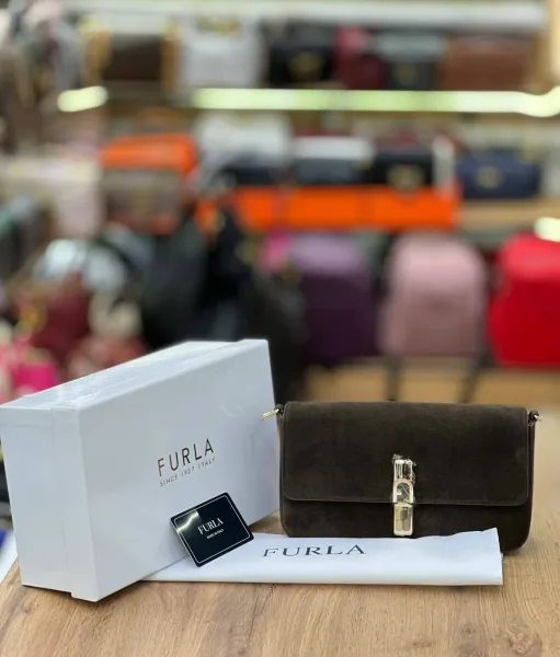 FURLA сумка из натуральной замши — фото 4