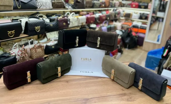 FURLA сумка из натуральной замши — фото 7