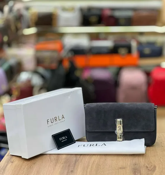 FURLA сумка из натуральной замши — фото 11