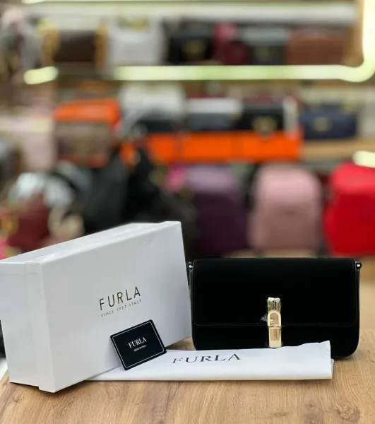 FURLA сумка из натуральной замши — фото 12